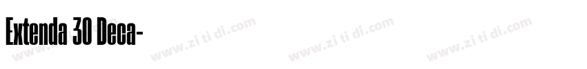 Extenda 30 Deca字体转换 Extenda 30 Deca字体转换